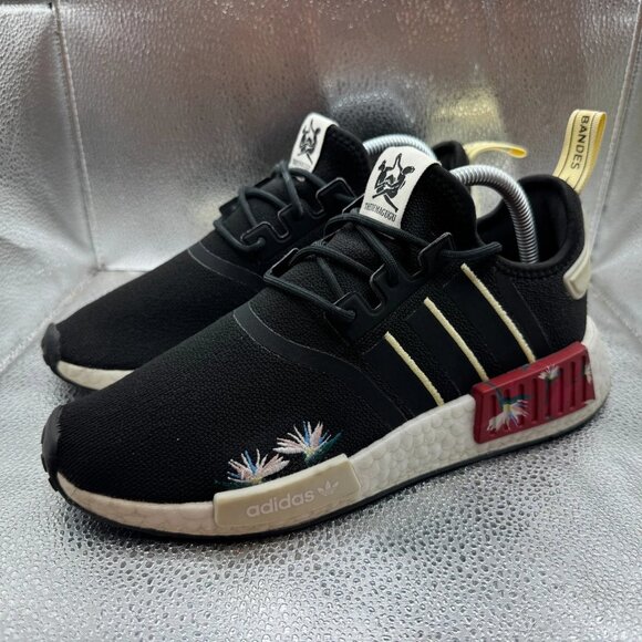 Size 8.5 Adidas Thebe Magugu x NMD_R1 Mens Black Running Sneakers GX2074 - Picture 7 of 13
